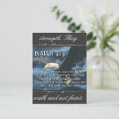 ISAIAH 40:31 Opstelling met vleugels als ELGF Briefkaart (Staand voorkant)