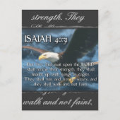 ISAIAH 40:31 Opstelling met vleugels als ELGF Briefkaart (Voorkant)