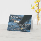 ISAIAH 40:31 Opstelling met vleugels als ELGF Kaart (Gele Bloem)