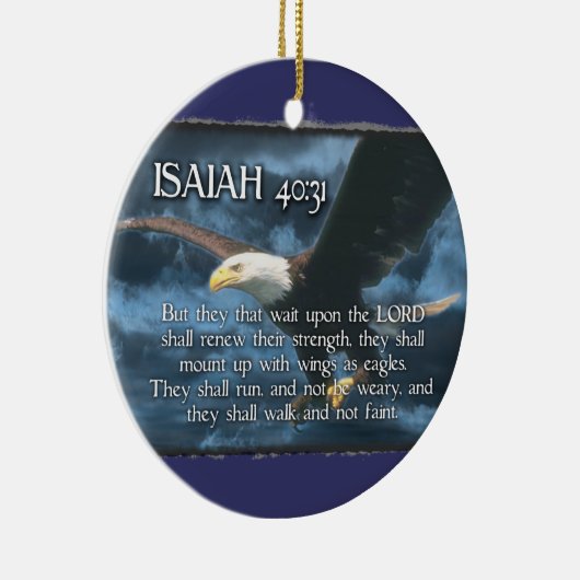 Isaiah 40:31 ORNAMENT - BIBLE VERSE Eagle Wings (Rechts)