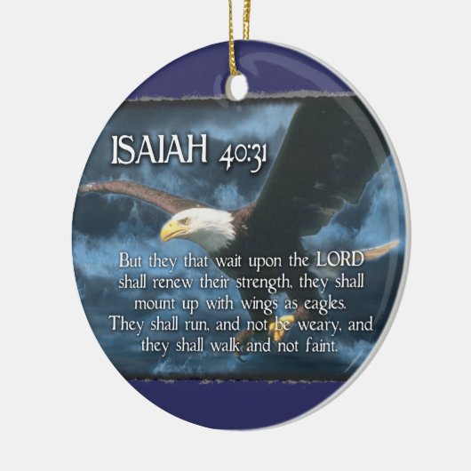 Isaiah 40:31 ORNAMENT - BIBLE VERSE Eagle Wings (Links)