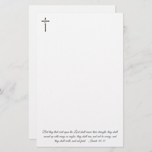Isaiah 40:31 papierwaren (Voorkant / Achterkant)