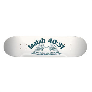 Isaiah 40:31 persoonlijk skateboard