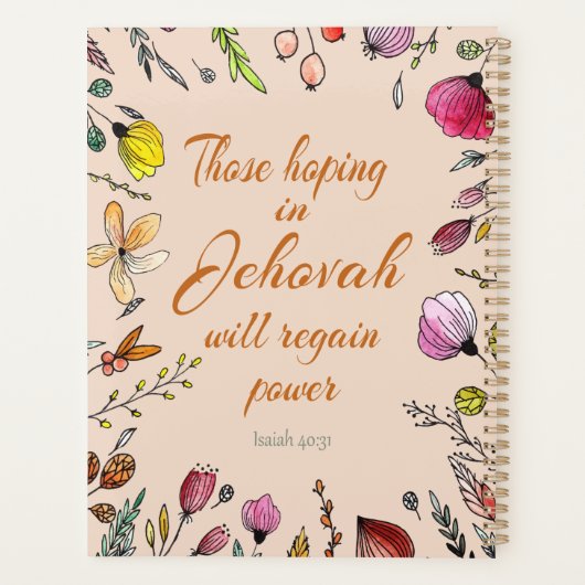 Isaiah 40:31 planner (Achterkant)