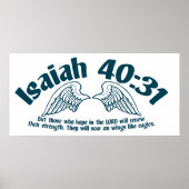 Isaiah 40:31 poster (Voorkant)
