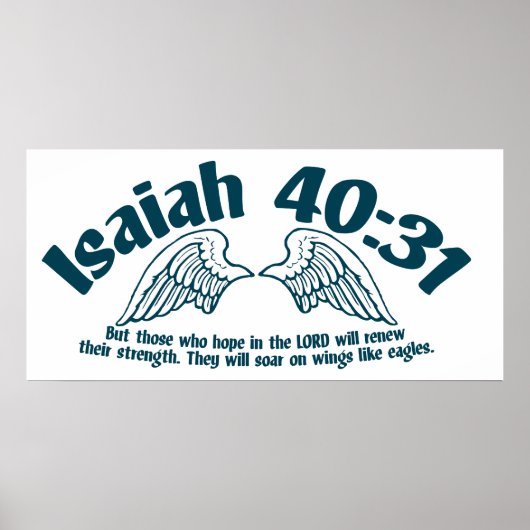 Isaiah 40:31 poster (Voorkant)