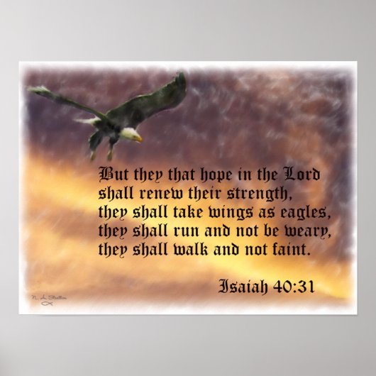 Isaiah-40:31 Poster (Voorkant)