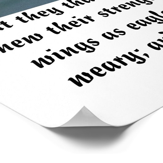 Isaiah 40:31 poster (Hoek)