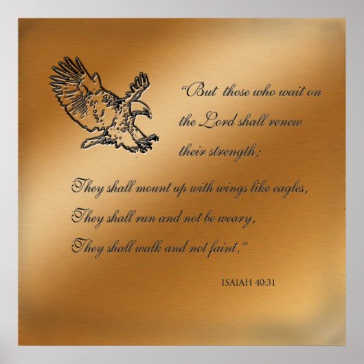 Isaiah 40:31 Poster (Voorkant)