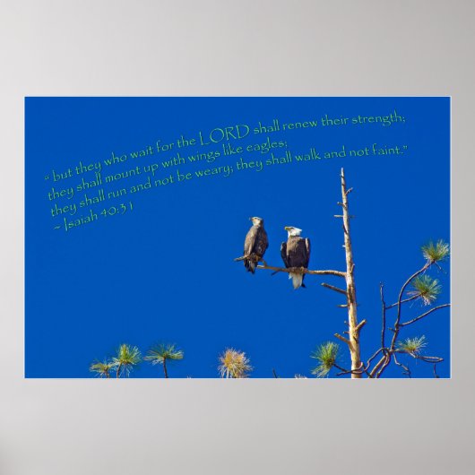 Isaiah 40:31 poster (Voorkant)