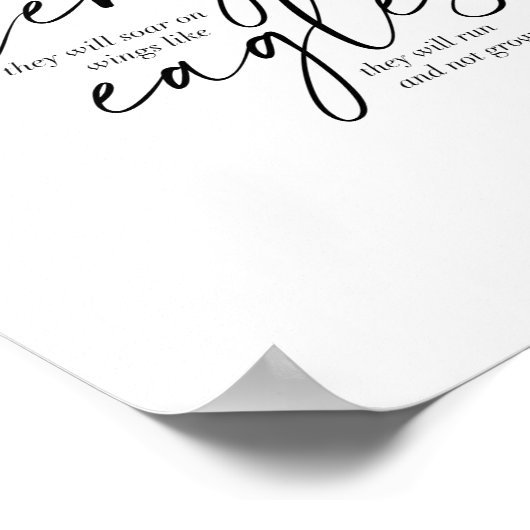 Isaiah 40:31 poster (Hoek)