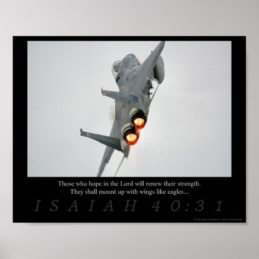 Isaiah 40:31 poster (Voorkant)