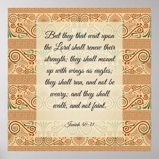 Isaiah 40:31 Poster (Voorkant)