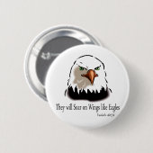 Isaiah 40 31 ronde button 5,7 cm (Voorkant /achterkant)