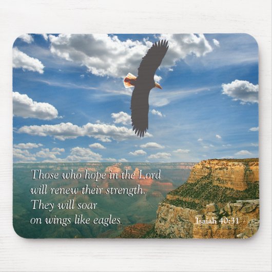 Isaiah 40:31 Scripture Mousepad Muismat (Voorkant)