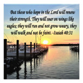 ISAIAH 40:31 SCRIPTURE VERSE FOTO AFDRUK (Voorkant)