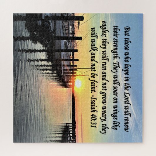 ISAIAH 40:31 SCRIPTURE VERSE LEGPUZZEL (Horizontaal)