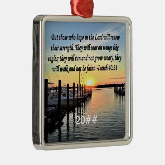ISAIAH 40:31 SCRIPTURE VERSE METALEN ORNAMENT (Rechts)