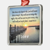 ISAIAH 40:31 SCRIPTURE VERSE METALEN ORNAMENT (Links)