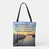 ISAIAH 40:31 SCRIPTURE VERSE TOTE BAG (Achterkant)