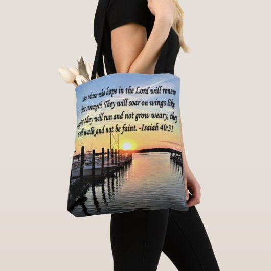 ISAIAH 40:31 SCRIPTURE VERSE TOTE BAG (Dichtbij)