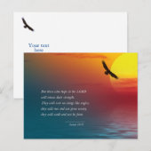Isaiah 40:31 Verse Bijbel Heer Eagle Briefkaart (Voorkant / Achterkant)
