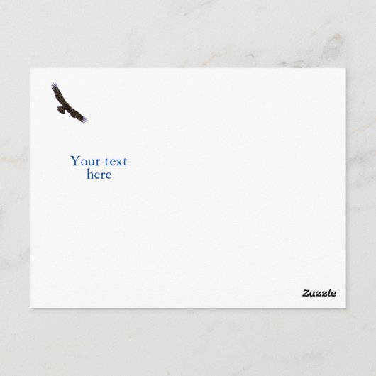 Isaiah 40:31 Verse Bijbel Heer Eagle Briefkaart (Achterkant)