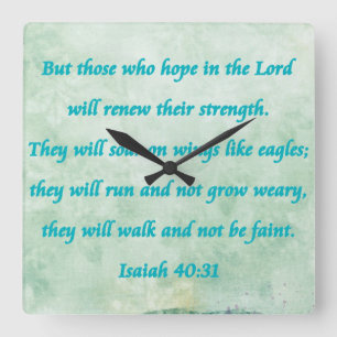 isaiah 40-31 vierkante klok