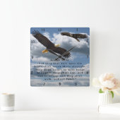 ISAIAH 40:31 VIERKANTE KLOK (Huis)