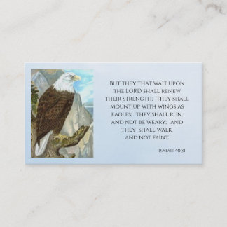 Isaiah 40:31 Visitekaartje van de Kerk