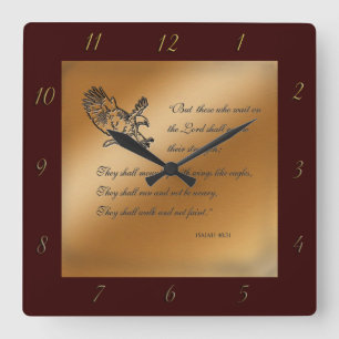 Isaiah 40:31 wandklok