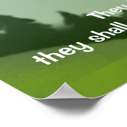 Isaiah 40:31 - Zachte Eagle Print (Hoek)