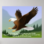 Isaiah 40:31 - Zachte Eagle Print (Voorkant)