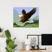 Isaiah 40:31 - Zachte Eagle Print (Thuiskantoor)