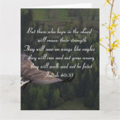 Isaiah 40:31 - ze zullen op vleugels zoren zoals a kaart (Gele Bloem)