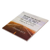 Isaiah 40:3 Bereid de weg van de Heer, Bijbel Tegeltje (Zijkant)