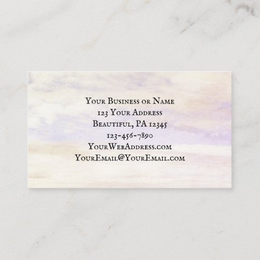 Isaiah 40:3 Bereid de weg van de Heer, Bijbel Visitekaartje (Achterkant)