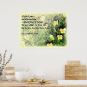 Isaiah 40:6.8 Bijbelverse Poster (Keuken)