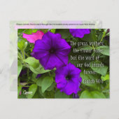 Isaiah 40:8 - Briefkaart (Voorkant / Achterkant)