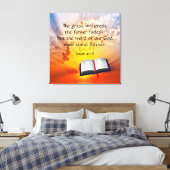 Isaiah 40:8 canvas afdruk (Insitu (Slaapkamer))