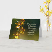 Isaiah 40:8 Inspirerend Kaart (Gele Bloem)