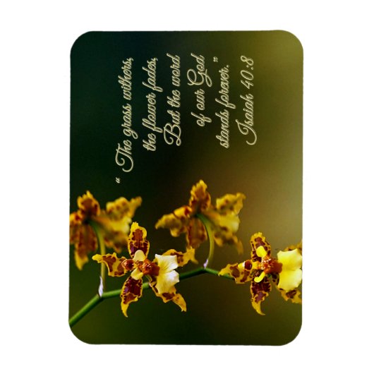 Isaiah 40:8 Inspirerend Magneet (Verticaal)