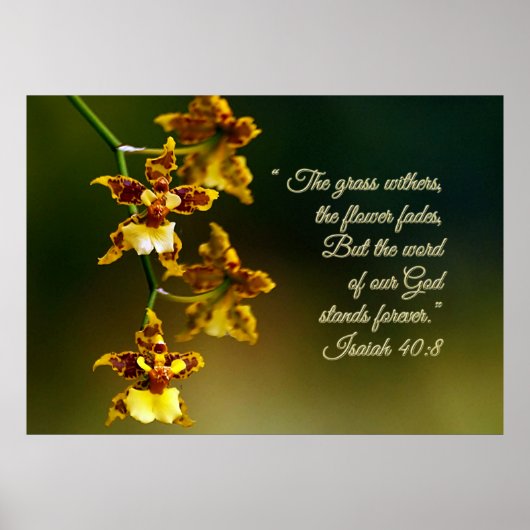 Isaiah 40:8 Inspirerend Poster (Voorkant)