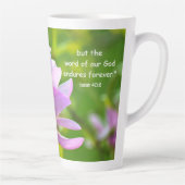 Isaiah 40:8 Latte mok (Rechts)