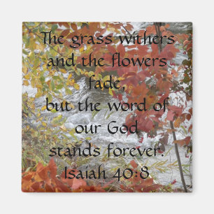 Isaiah 40:8 magneet