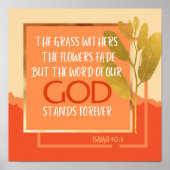 Isaiah 40:8 Poster (Voorkant)