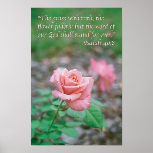 Isaiah 40:8 poster (Voorkant)