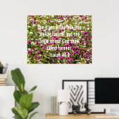 Isaiah 40:8 poster (Thuiskantoor)