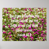 Isaiah 40:8 poster (Voorkant)