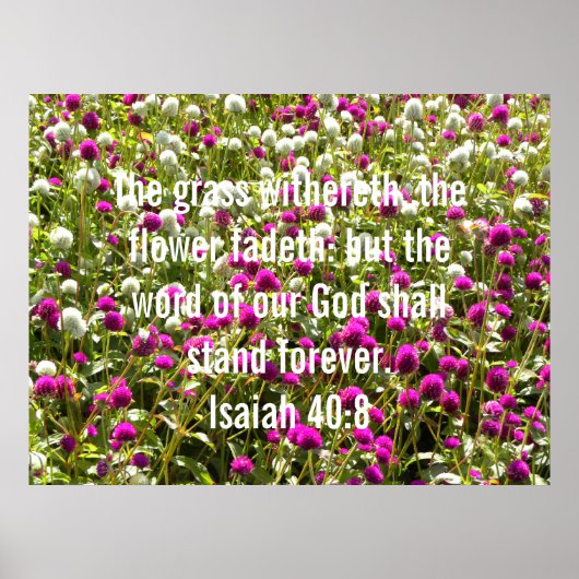 Isaiah 40:8 poster (Voorkant)